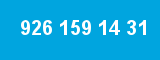 926 159 14 31 926 159 14 31